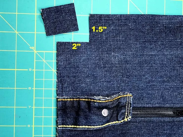 1 Hour Upcycle: Old Jeans into a Stylish Dopp Kit 14 image 137