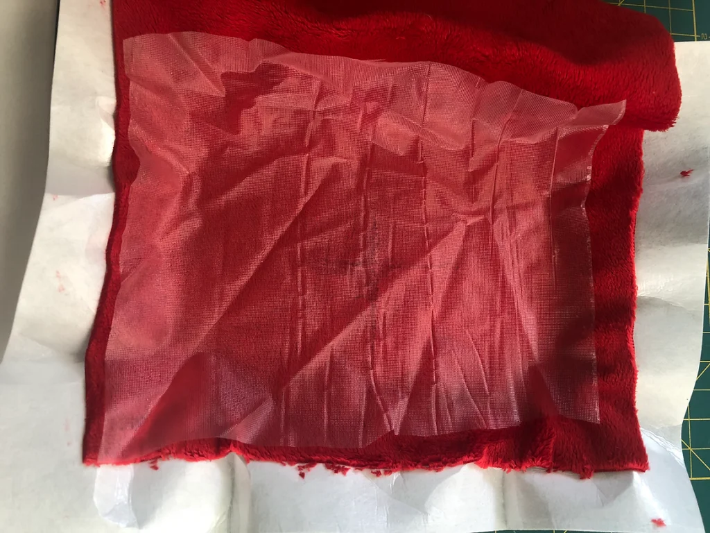 Machine Embroidered Christmas Stocking Part Four: How to Embroider Minky and Velvet 8 image 21