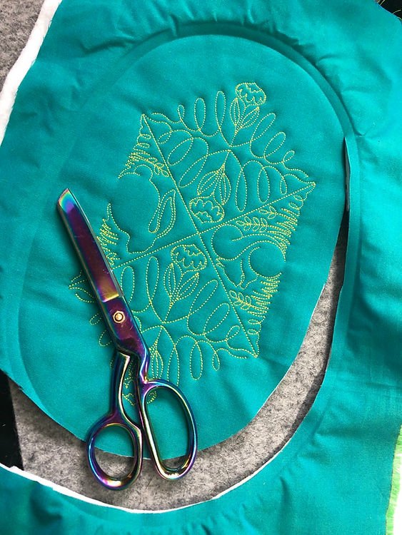 Fast and Simple Embroidery Machine Quilted Pot Holders 9 image 41