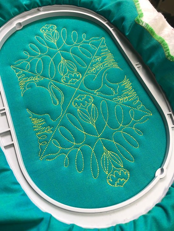 Fast and Simple Embroidery Machine Quilted Pot Holders 8 image 42