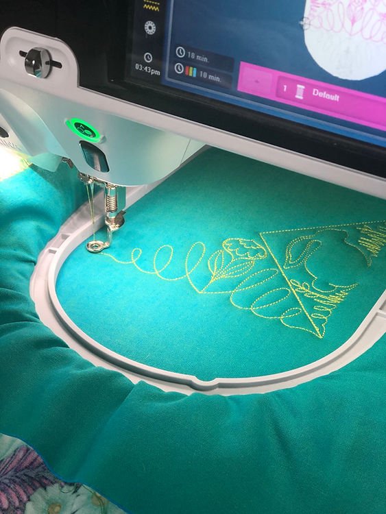 Fast and Simple Embroidery Machine Quilted Pot Holders 6 image 43